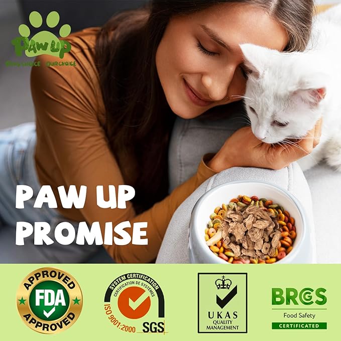 PAWUP Freeze Dried Chicken Heart Pet Treats, High Protein Freeze-Dried Pet Food for Dogs, Cats, Fresh Ingredient, 3.2 oz, Rawhide Free, Gluten&Grain Free