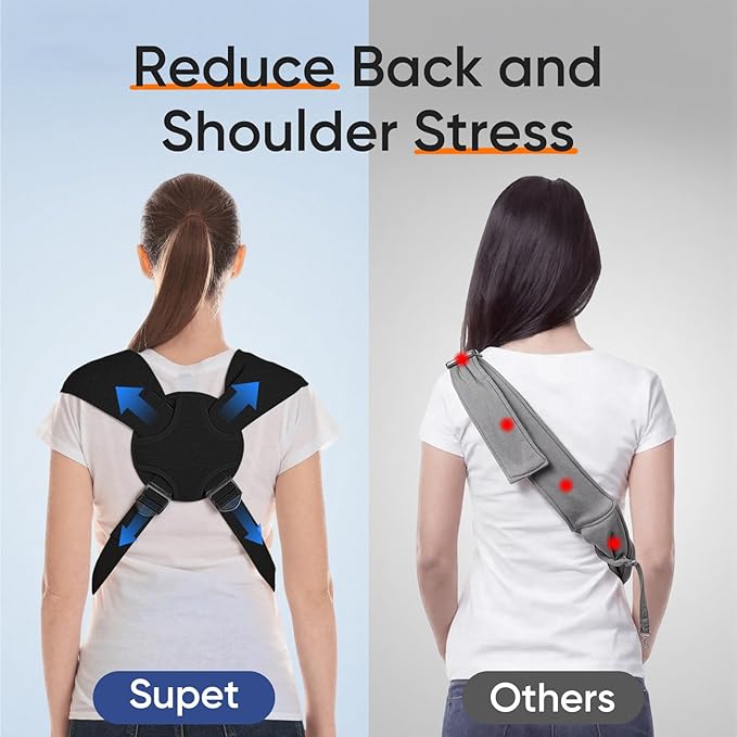 Supet Dog Sling Carrier for Pets, Adjustable Hands Free Front Chest Pouch | Reduces Back & Neck Pain Anti-Anxiety Backpack, 62% Cotton Blend Soft Bag, Fit Dogs, Cats, Puppy (Black Plus 11-18Lbs)
