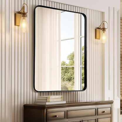 Fabuday Bathroom Mirror Over Sink 24x36 Black