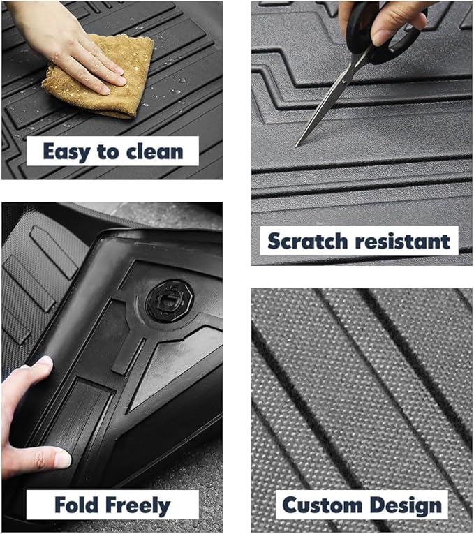 Compatible for 2019-2025 BMW X7 Seat Back Cover Rear Seat Protectors All Weather TPE Backrest Mats for 2019-2025 BMW X7 Accessories (2nd Row Backrest Mats)