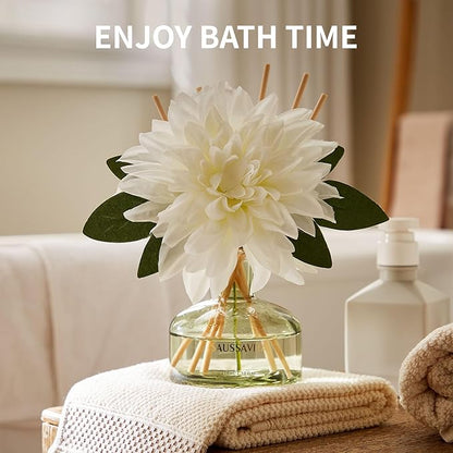 Reed Diffusers Set unfettered Dew Scent, Bathroom Floral Scent Diffuser