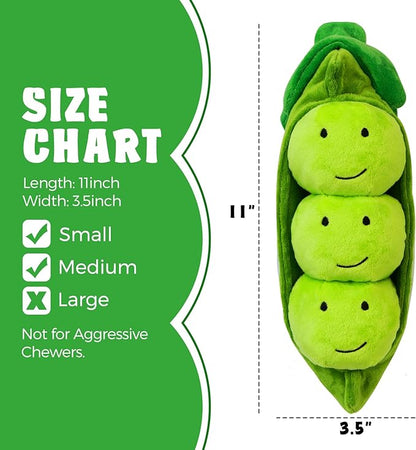 Hide and Seek Dog Toys, Squeaky Interactive Puzzle Dog Toys for Boredom and Stimulation, Dog Enrichment Toys for Small and Medium Dogs (Pea Balls, Pack of 3)