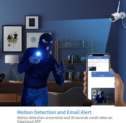 Hiseeu 5MP Wireless Security Camera System