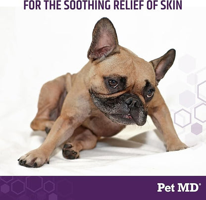Pet MD All-in-One Derm Care - Hypochlorous Acid Spray for Dogs & All Pets - Skin Soother for Dogs & Wound Spray for Dogs - Cat Wound Care, Dog Hot Spot Remedy, & Dog Itch Relief - 8oz