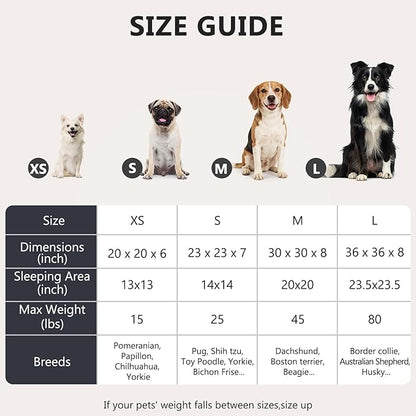 MIXJOY Orthopedic Dog Bed Comfortable Donut Cuddler Round Pet Beds Ultra Soft Washable Dog and Cat Cushion Bed (30'', Light Grey)