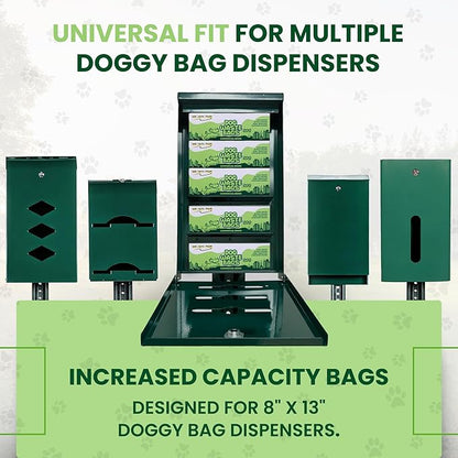 Dog Waste Bags 6000 Count - Thick Plastic Dog Poop Bags Rolls Replacements for Outdoor Disepensers - Leak Proof and Tear Resistant