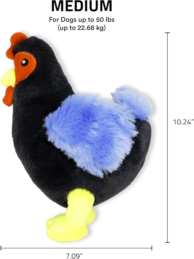 Playology Dog Toys | Plush Toy Hen Stuffed Animal for Dogs | Medium Chicken Scented Toy - Easy to Clean and Made from Non Toxic Materials