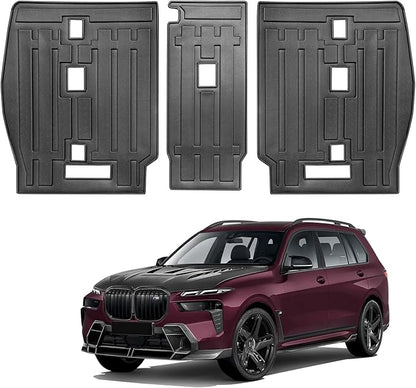 Compatible for 2019-2025 BMW X7 Seat Back Cover Rear Seat Protectors All Weather TPE Backrest Mats for 2019-2025 BMW X7 Accessories (2nd Row Backrest Mats)