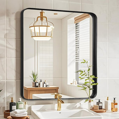 Fabuday Black Sink Mirror for Bathroom