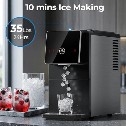Nugget Ice Makers Countertop, Portable Ice Maker