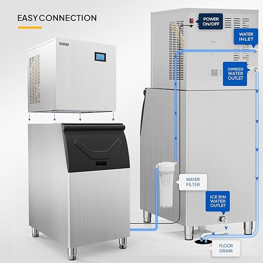 ROVSUN 550LBS/24H Commercial Ice Maker Machine