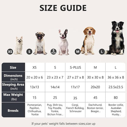 MIXJOY Orthopedic Dog Bed Comfortable Donut Cuddler Round Pet Beds Ultra Soft Washable Dog and Cat Cushion (20''/23''/30'') (30'', Black)