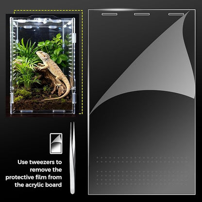 Acrylic Spider Enclosures, Insect Breeding Boxes, Insect Enclosures, Scorpion Habitats, Small Lizard and Frog Enclosures