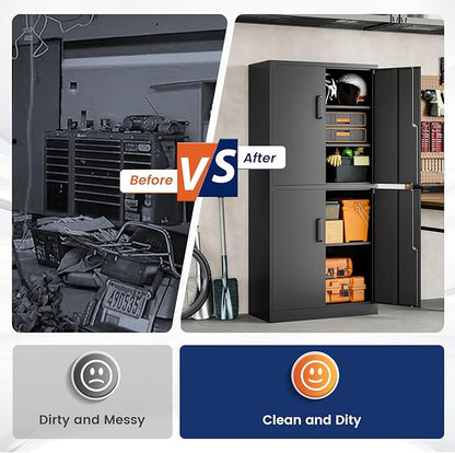 Yizosh Metal Storage Locking Cabinet