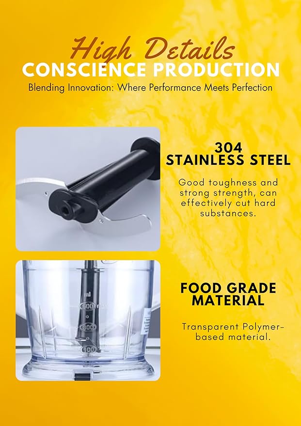 MegaWise 5-in-1 Hand Blender Set