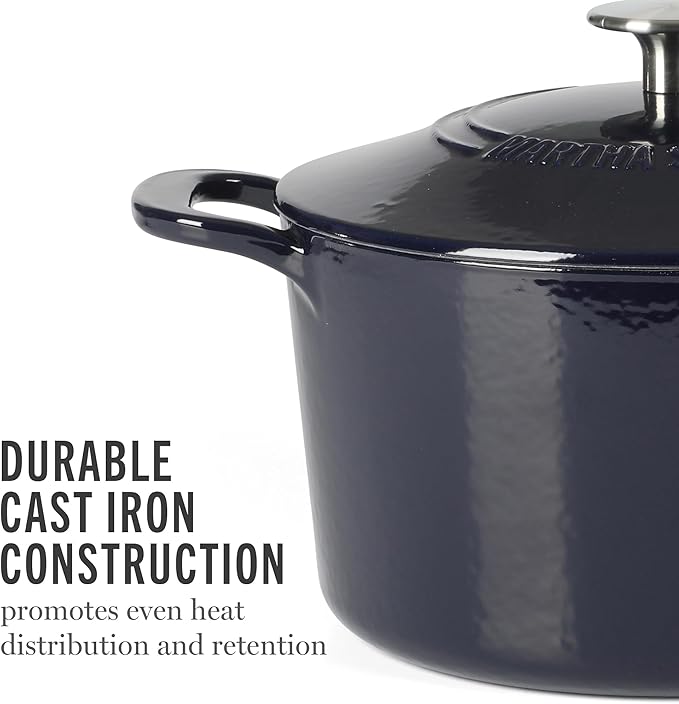 Martha Stewart Gatwick 4 Quart Enamel Cast Iron Dutch Oven