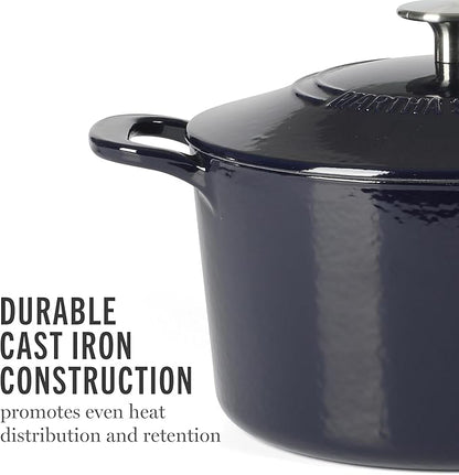 Martha Stewart Gatwick 4 Quart Enamel Cast Iron Dutch Oven