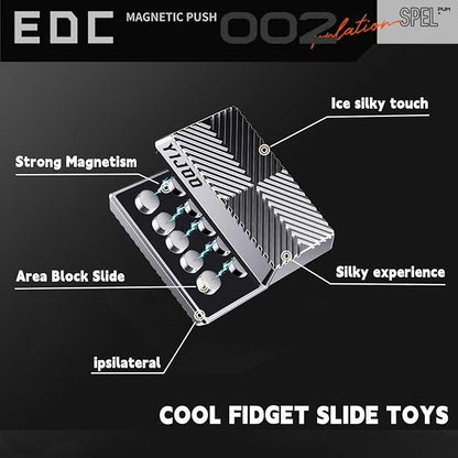Fidget Slider, Metal Fidget Toy Adults-Smooth Operation