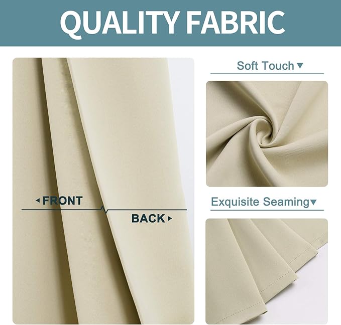 ChrisDowa Grommet Room Darkening Curtains