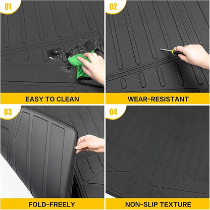 Trunk Mat for 2021-2026 Kia K5 & 2020-2026 Hyundai Sonata Rear Cargo Mat All Weather TPE Protector Trunk Liner Car Accessories