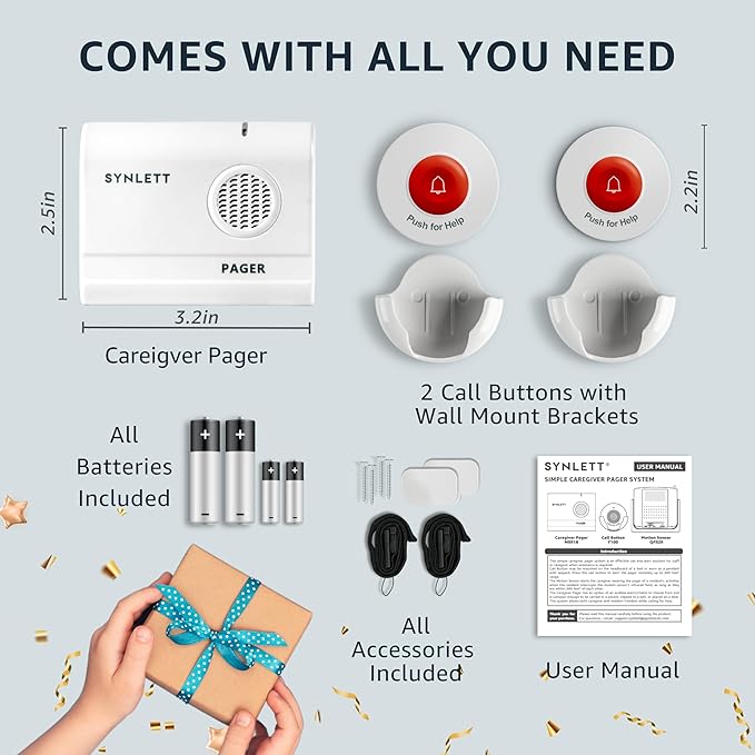 Caregiver Pager Wireless Call Buttons