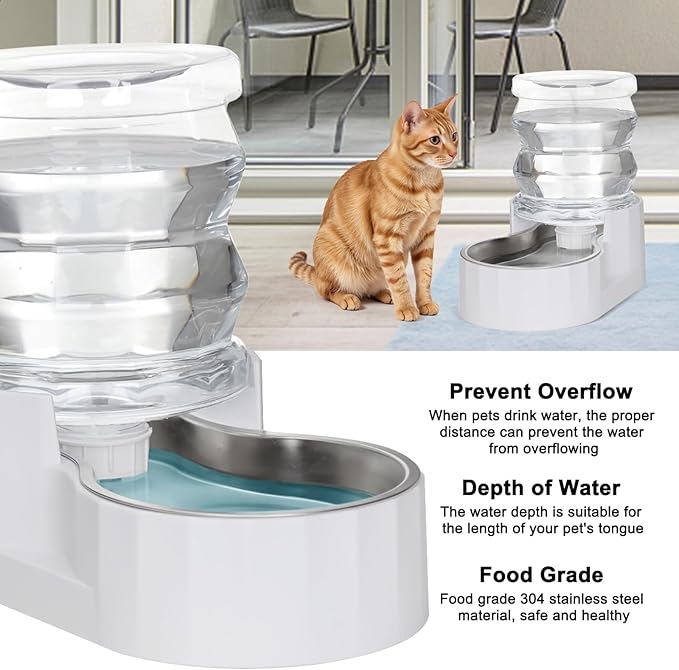 RIZZARI Gravity Water Bowl Dispenser