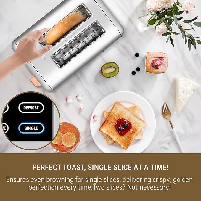SEEDEEM Toaster 2 Slice, Real Touch Screen