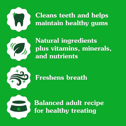 Greenies Gingerbread Flavor Teenie Size, Veterinarian-Recommended for Dental Care, Dog Treat Chews, Great Holiday Dog Stocking Stuffers, Limited Edition, 6 oz. Pouch (22 Treats)