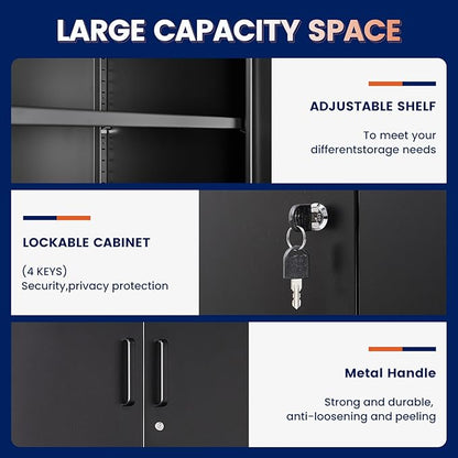 Yizosh Metal Storage Locking Cabinet
