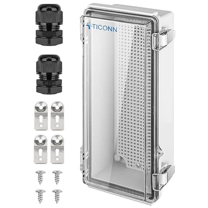 TICONN Waterproof Electrical Junction Box IP67 ABS Plastic Enclosure