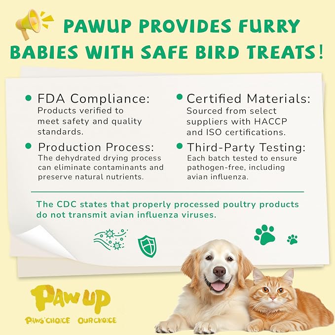 PAWUP Dog Treats Chicken Wrapped Calcium Bone, Dog Chews for Small Dogs, Natural Teeth Clean w/Taurine,12.5 oz
