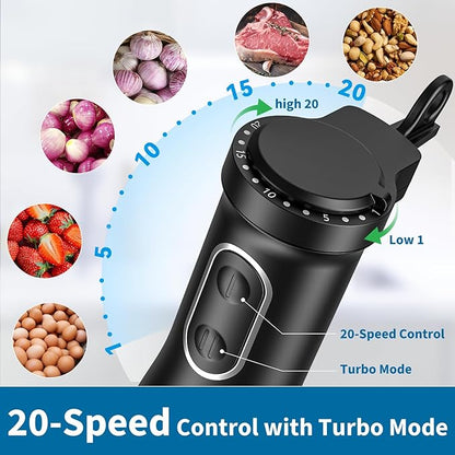LINKChef 4 in 1 Immersion Blender Handheld, 800W