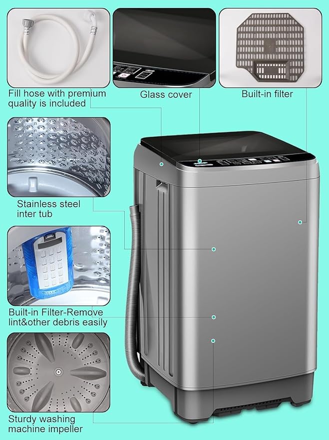 25 lbs Full Automatic Washing Machine