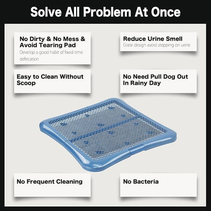 petphabet Training Pad Holder Floor Protection Dog Pad Holder Mesh Training Tray (L-24"x24")…