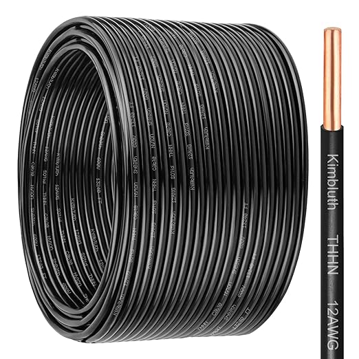 THHN Wire 12 Gauge 150 FT OFC Electrical Wire, 12 AWG Solid Copper Wire Rated