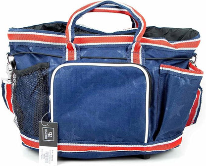 Jeffers Poplar Head Grooming Bag – Horse Grooming Organizer Tote with Pockets for Brushes, Tools, Clippers, Shampoo, Detangler – Stable Barn Kit Carrier for Horses, Pets, Livestock, Allegiance