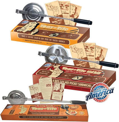 Sandwich Grill 3-Pack | Handheld Sandwich Maker & Panini Press, Portable Cast