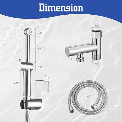 Chrome Handheld Bidet Sprayer for Toilet
