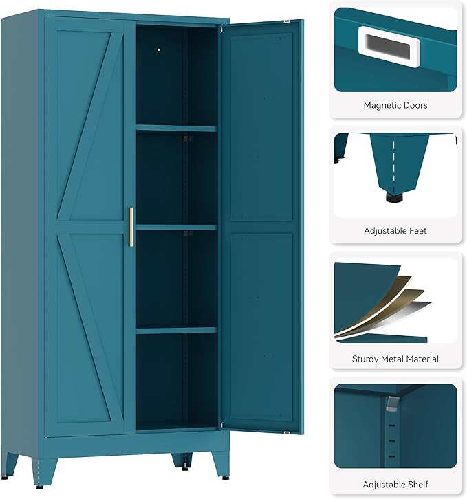 61" Tall Pantry Cabinet, Kitchen Pantry Storage Cabinets