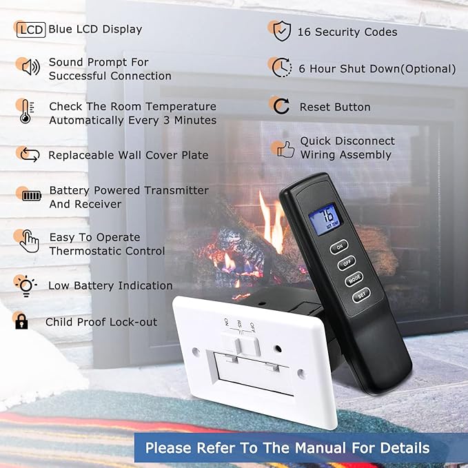 Improved Fireplace Remote Control Kit