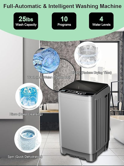 25 lbs Full Automatic Washing Machine