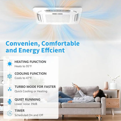 Bonnlo 12000 BTU Ceiling Cassette Air Conditioner