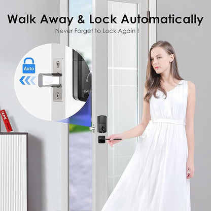Smart Lock, Keyless Entry Door Lock, Password Mechanical Key 2 Unlocking