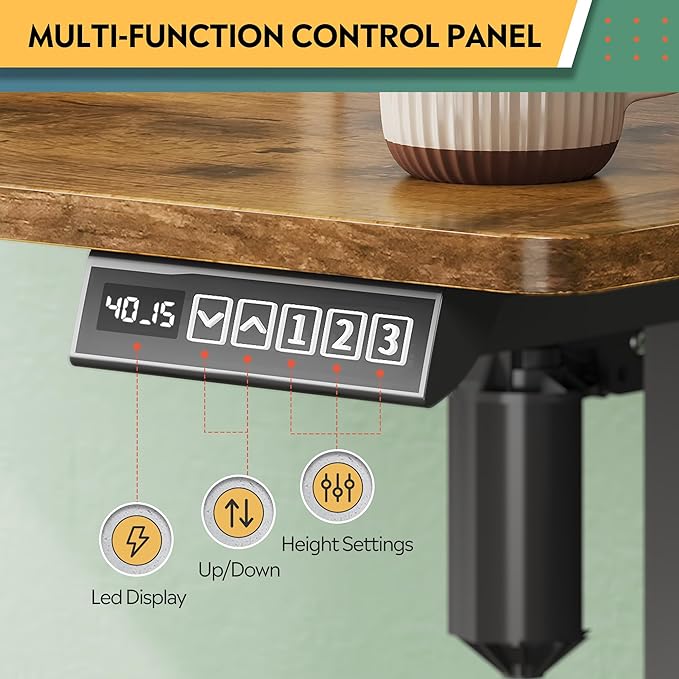 DEVAISE 55×28 Inch Electric Standing Desk