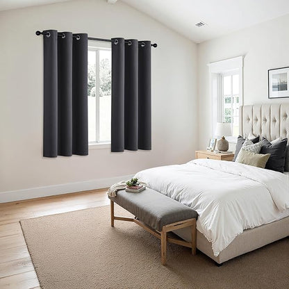 MIULEE Grey Blackout Curtains
