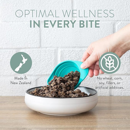 The New Zealand Natural Pet Food Co Meow Air Dried Cat Food - Venison Recipe, High Protein Dry Food, Use as a Complete Diet, Topper, Mixer, or as Cat Training Treats, All Life Stages,3.5 oz