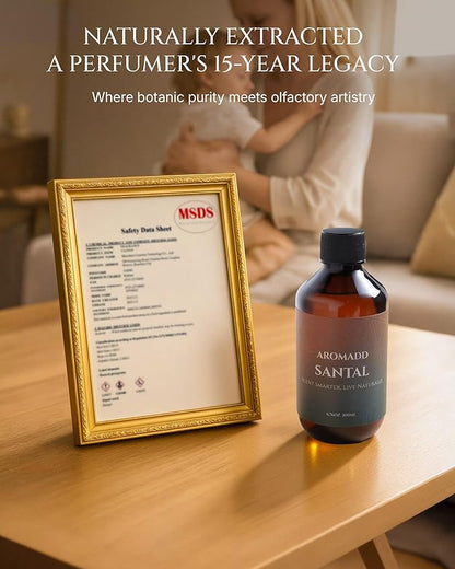 Aromadd Santal Diffuser Oil Inspired by Luxury Hotel Scent, Essential Oils