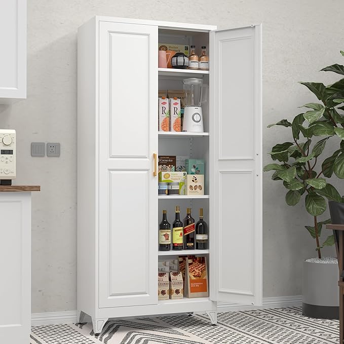 Kitchen Pantry Storage Cabinets, Utility Kitchen Cupboard, Large Steel Cabinets