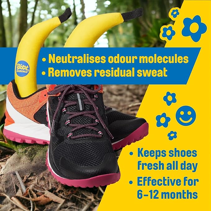 Boot Bananas Original Shoe Deodorizer | Long-Lasting, Reusable Sports Shoe