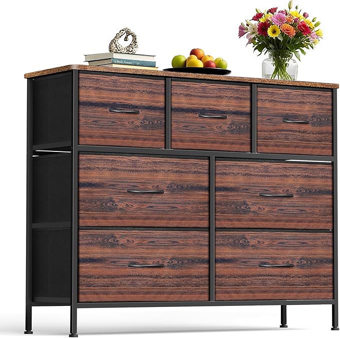 Dresser for Bedroom with 7 Drawers, Chest of Drawers, Storage Drawers Organizer